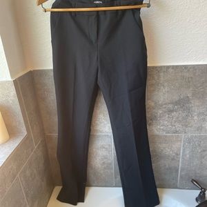 Express Columnist Barely Boot Mid Rise Stretch Dress Pants
